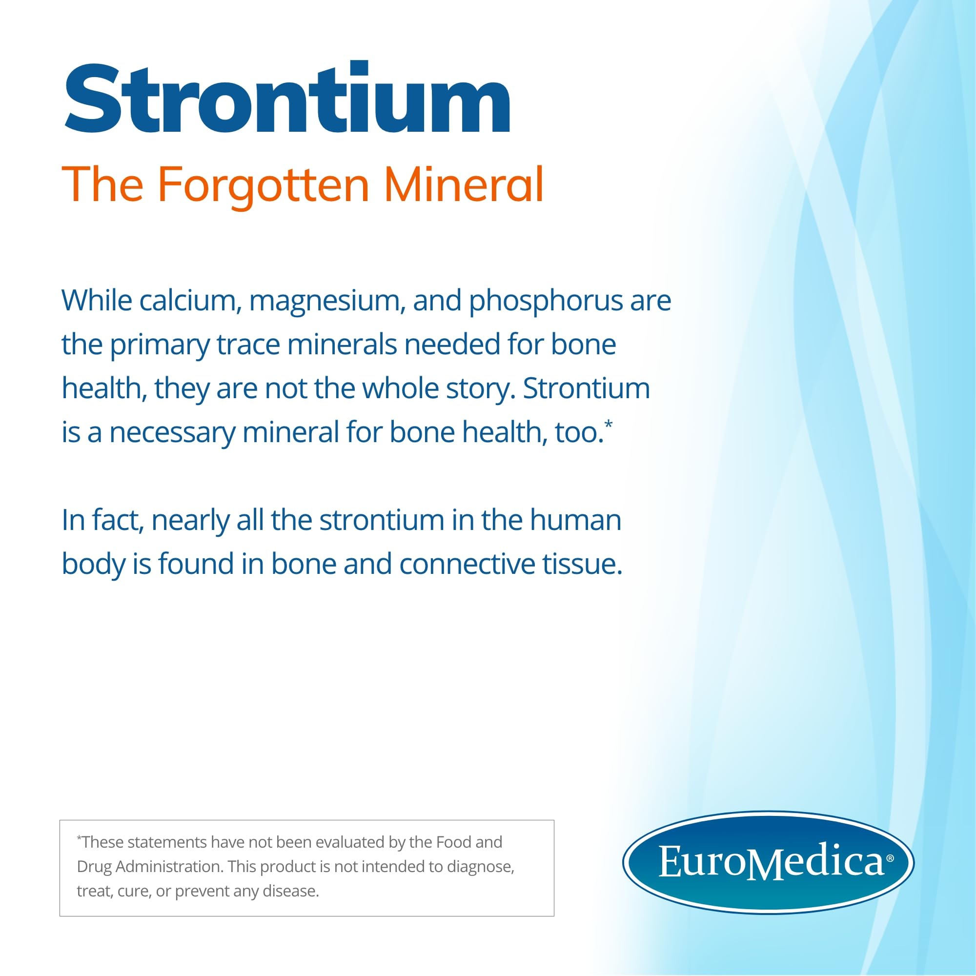 Foto 3 | Suplemento Euromedica Strontium Bone Health 60 Cápsulas - Venta Internacional