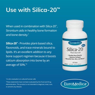 Foto 4 | Suplemento Euromedica Strontium Bone Health 60 Cápsulas - Venta Internacional