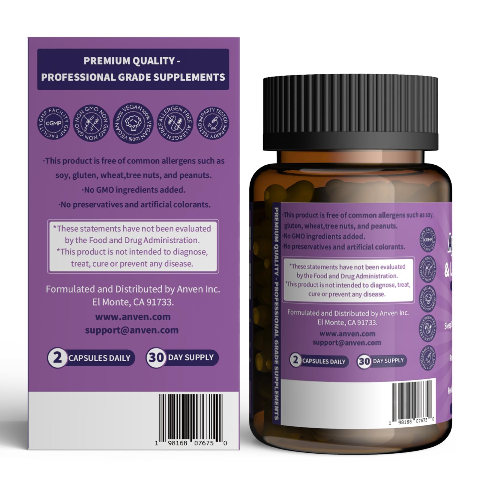 Foto 8 pulgar | Suplemento de Apigenina 200 mg y L-teanina 400 mg -  Venta Internacional