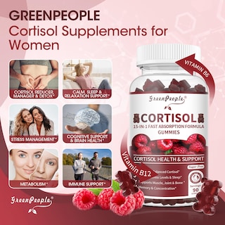 Foto 3 | Suplemento Greenpeople de Cortisol de 90 Gomitas-Venta Internacional