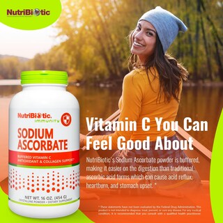 Foto 4 | Vitamina C En Polvo Nutribiotic, Ascorbato De Sodio, 473 Ml - Venta Internacional.