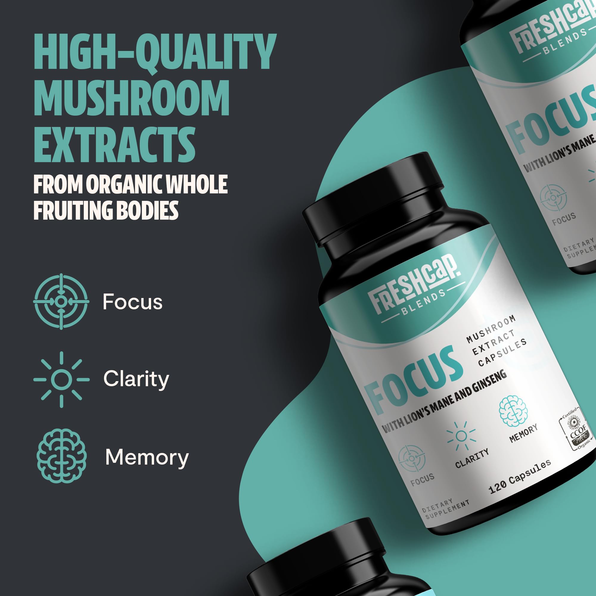Foto 5 pulgar | Suplemento Freshcap 4 En 1 Focus Memory Brain 120 Cápsulas - Venta Internacional.