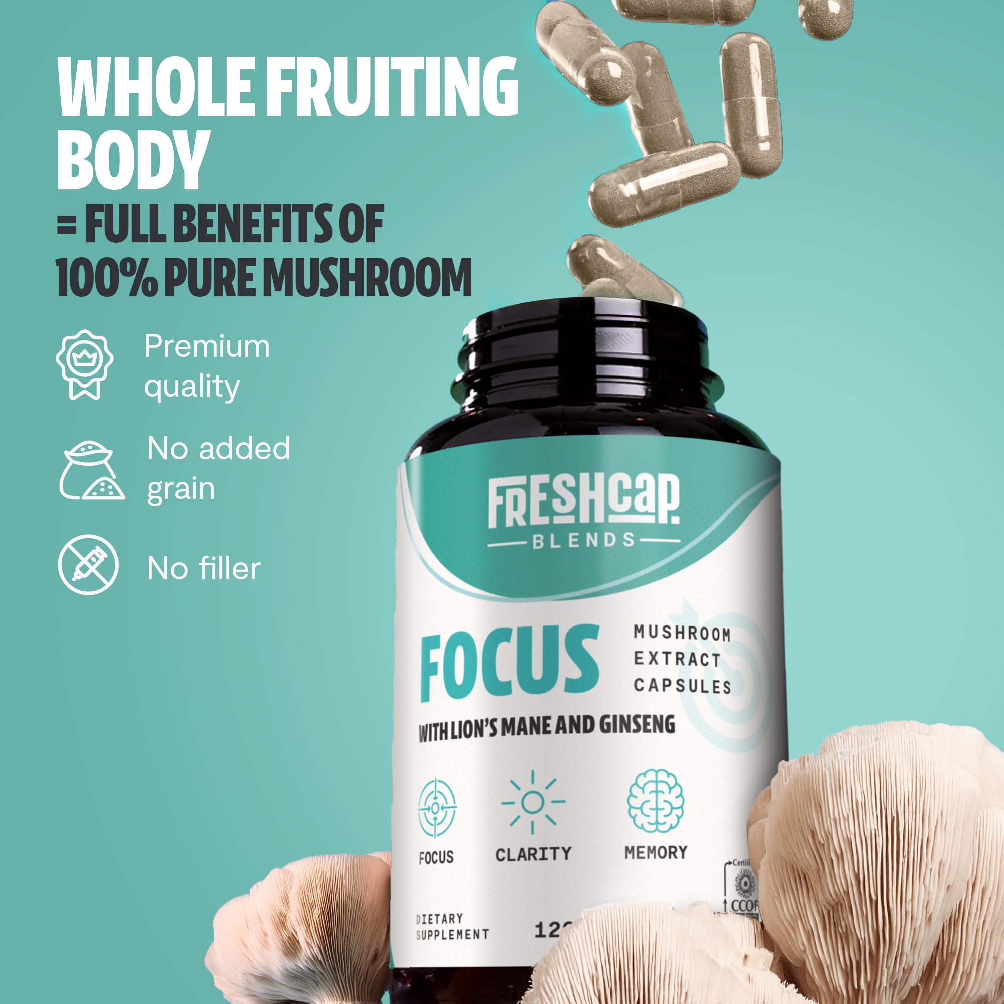 Foto 7 pulgar | Suplemento Freshcap 4 En 1 Focus Memory Brain 120 Cápsulas - Venta Internacional.