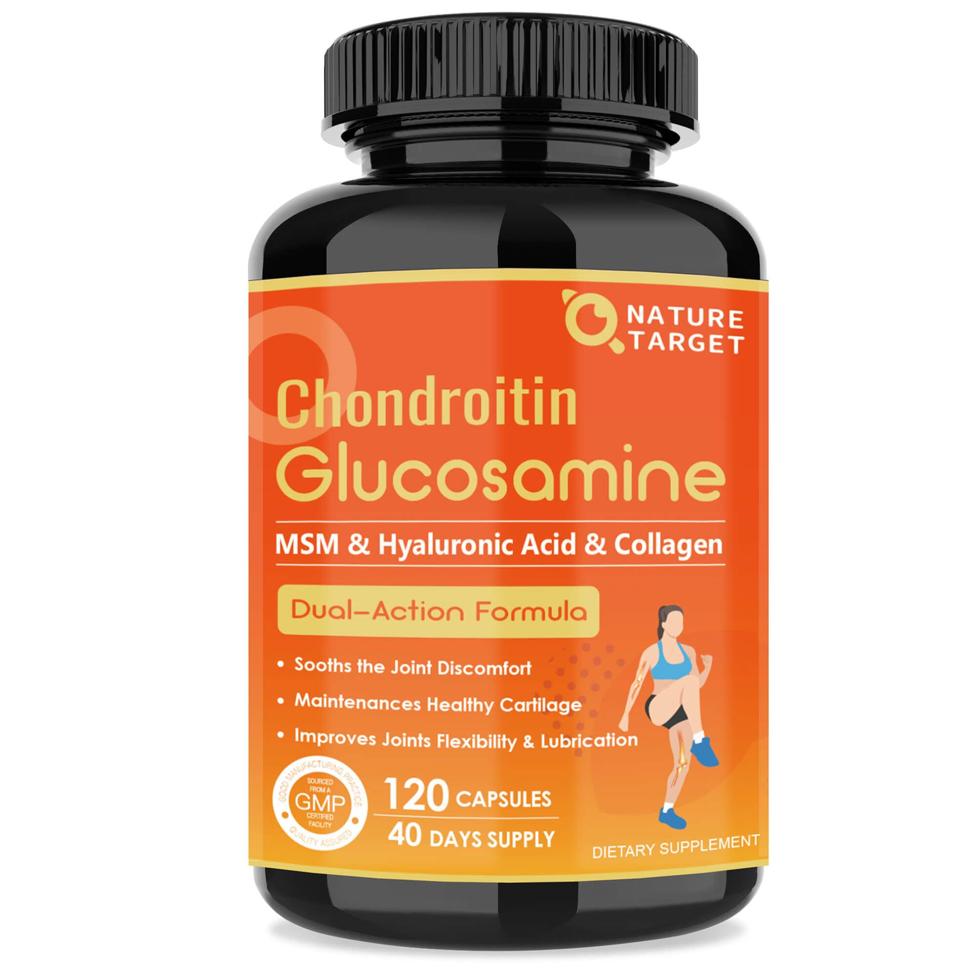 Foto 2 pulgar | Suplemento Nature Target con Glucosamina y Condroitina - Venta Internacional