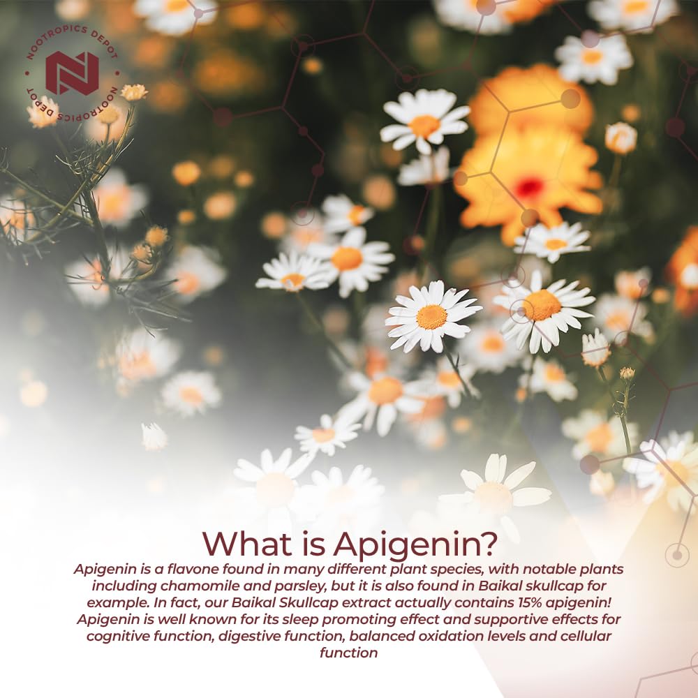 Foto 4 pulgar | Suplemento Nootropics Depot Apigenina, 200 Mg - Venta Internacional