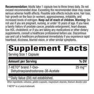 Foto 3 | Suplemento Nature's Way 7-keto Dhea Metabolito 25 Mg 60 Cápsulas - Venta Internacional.