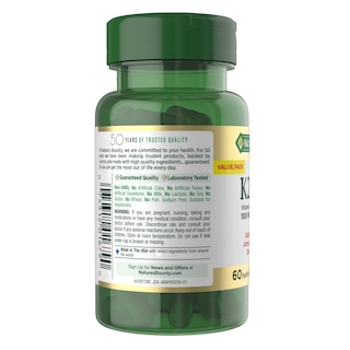 Foto 7 | Suplemento De Vitamina D3 K2 De Nature's Bounty De 4000 Ui + 100 Mcg - Venta Internacional.