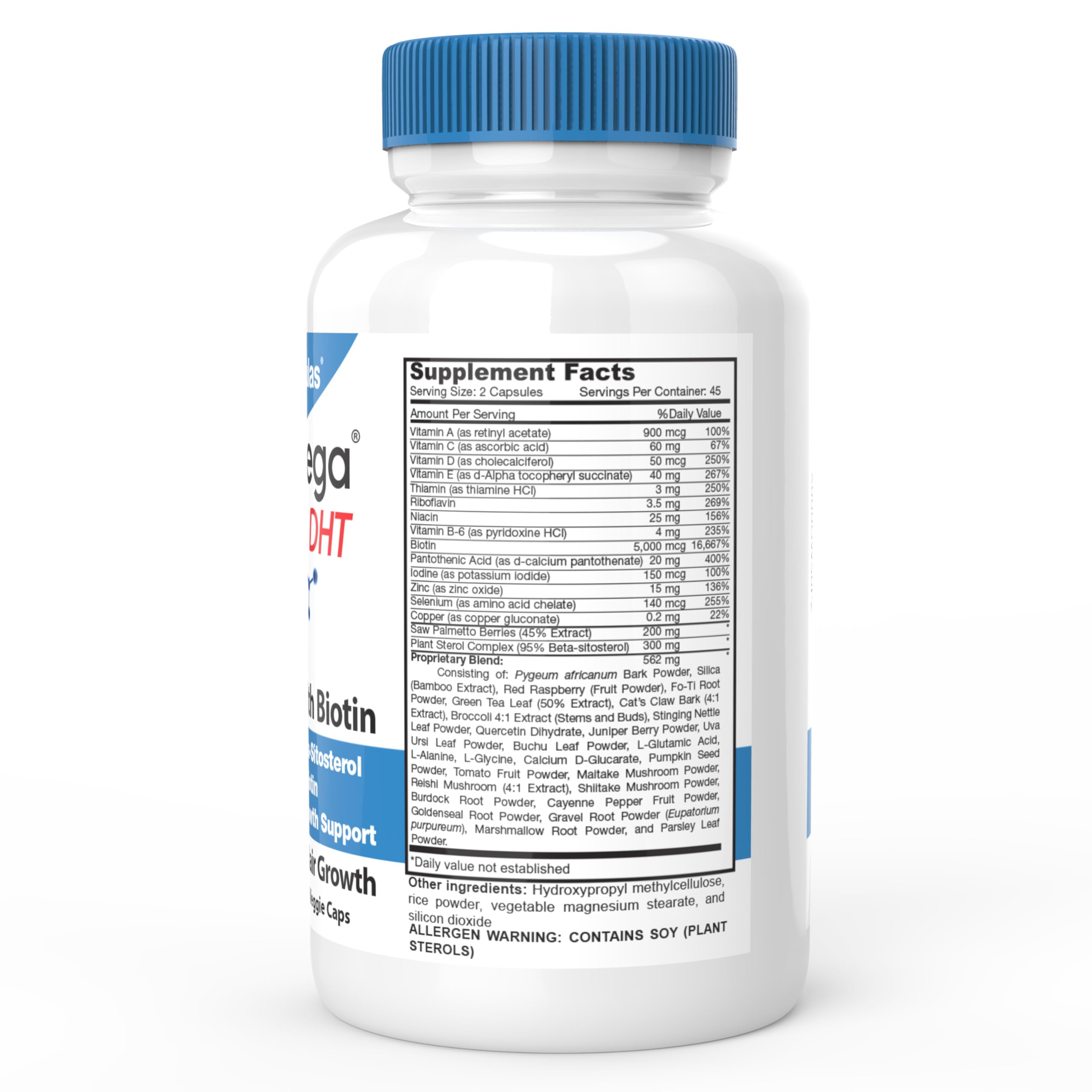 Foto 3 pulgar | Suplemento Dht Dht Blocker Hairomega Hair Growth 45d De Drformulas - Venta Internacional.
