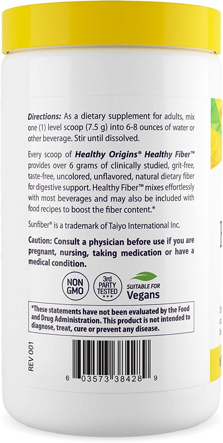 Foto 4 pulgar | Suplementos Para La Salud Intestinal Healthy Origins Healthy Fiber 225 G - Venta Internacional.