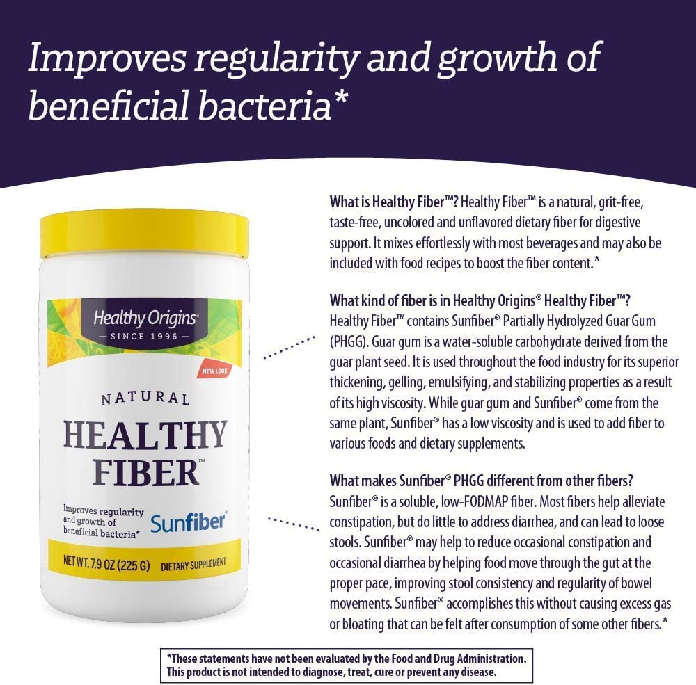 Foto 8 pulgar | Suplementos Para La Salud Intestinal Healthy Origins Healthy Fiber 225 G - Venta Internacional.