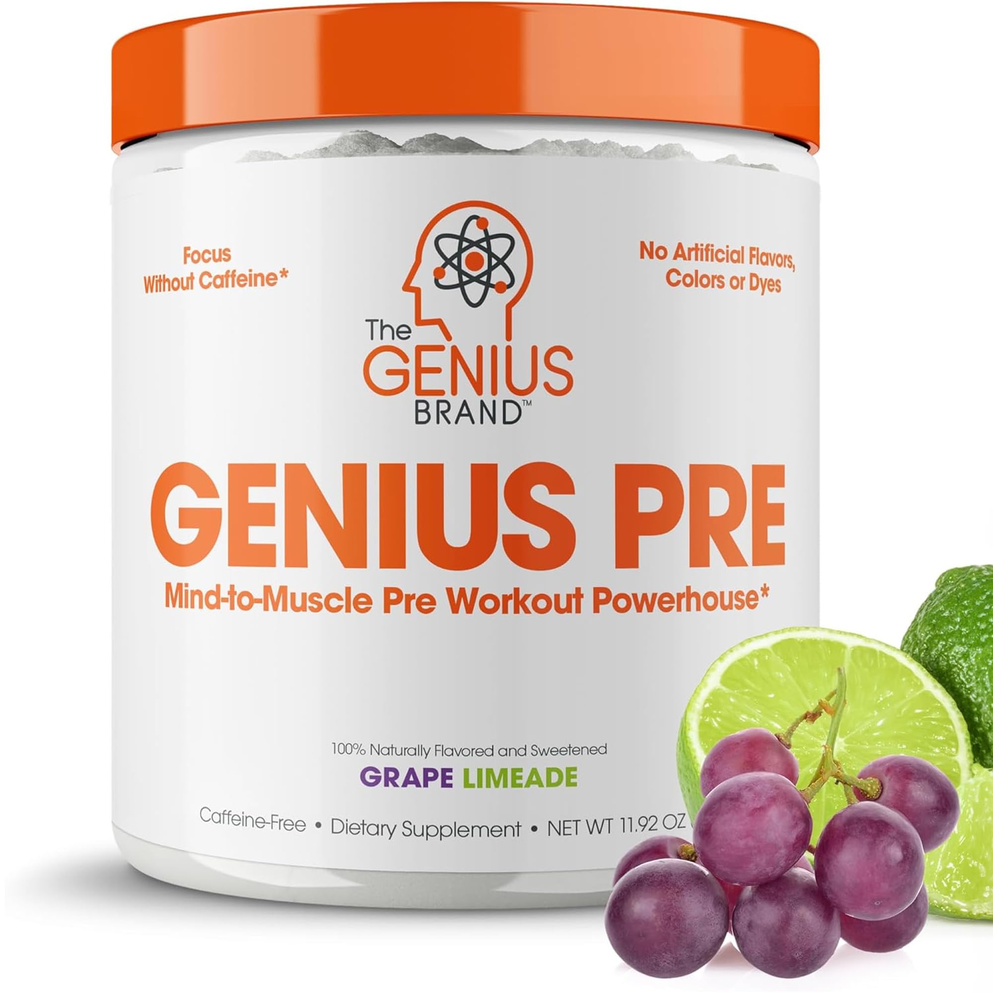 Foto 2 pulgar | Polvo Para Antes Del Entrenamiento The Genius Brand Genius Grape Limeade - Venta Internacional.
