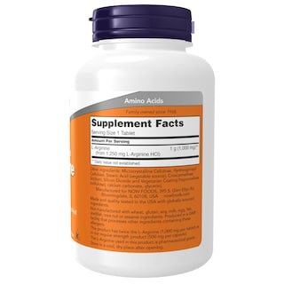 Foto 2 | Supplement Now L-arginina 1000 Mg De Óxido Nítrico 120 Comprimidos - Venta Internacional.