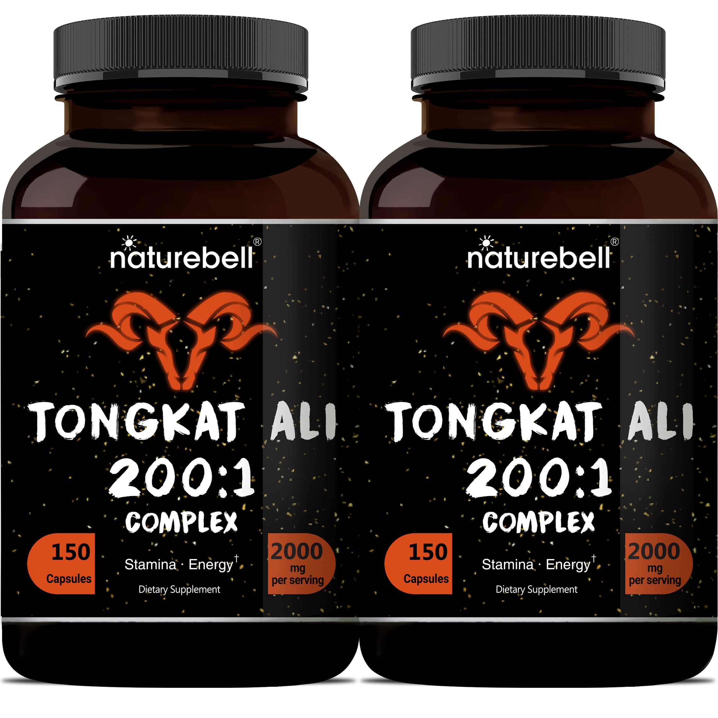 Foto 2 pulgar | Suplemento Naturebell Tongkat Ali 200:1 Extracto 2000 Mg - Venta Internacional.