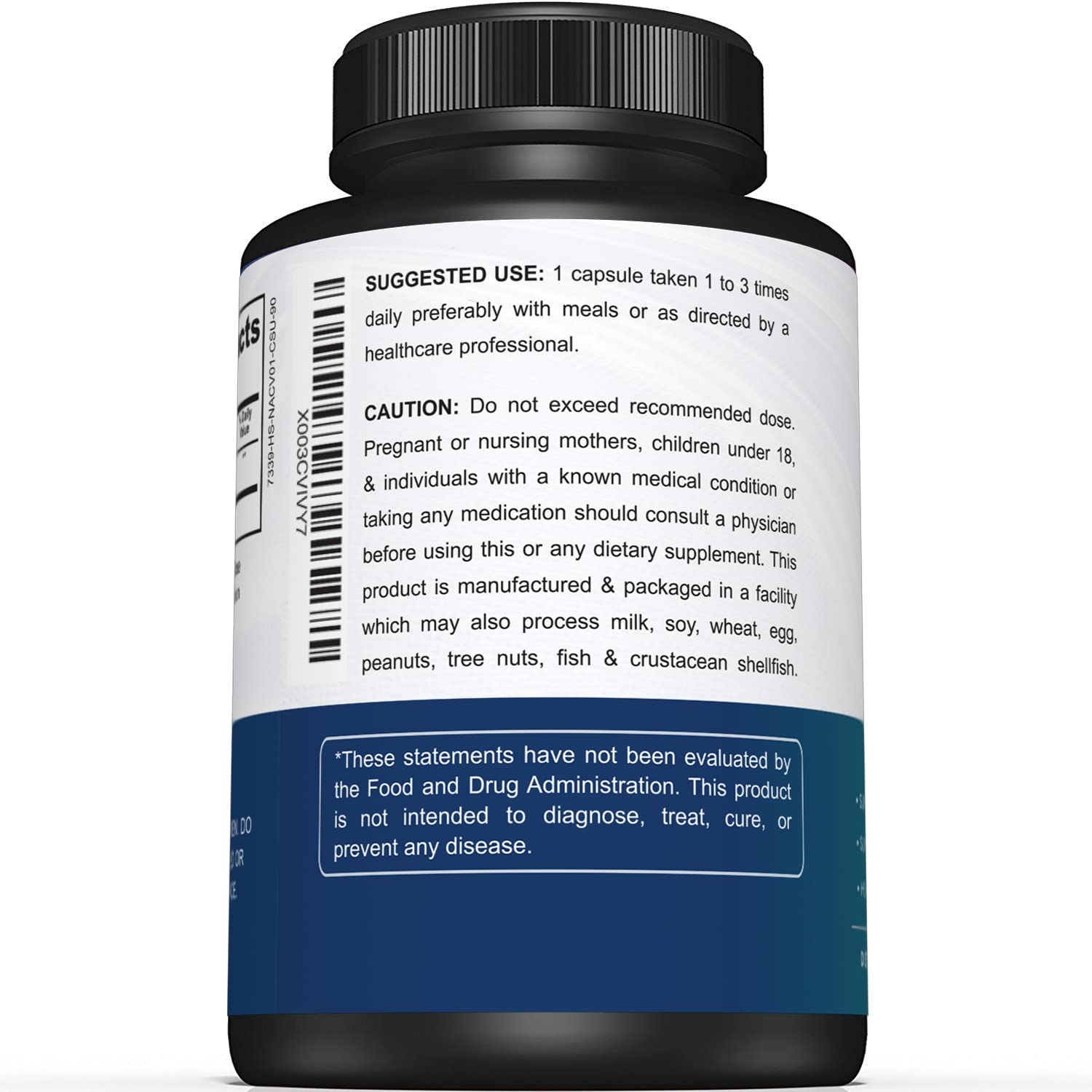 Foto 3 | Suplemento Nac Sunergetic N-acetil Cisteína 750 Mg 90 Cápsulas - Venta Internacional.