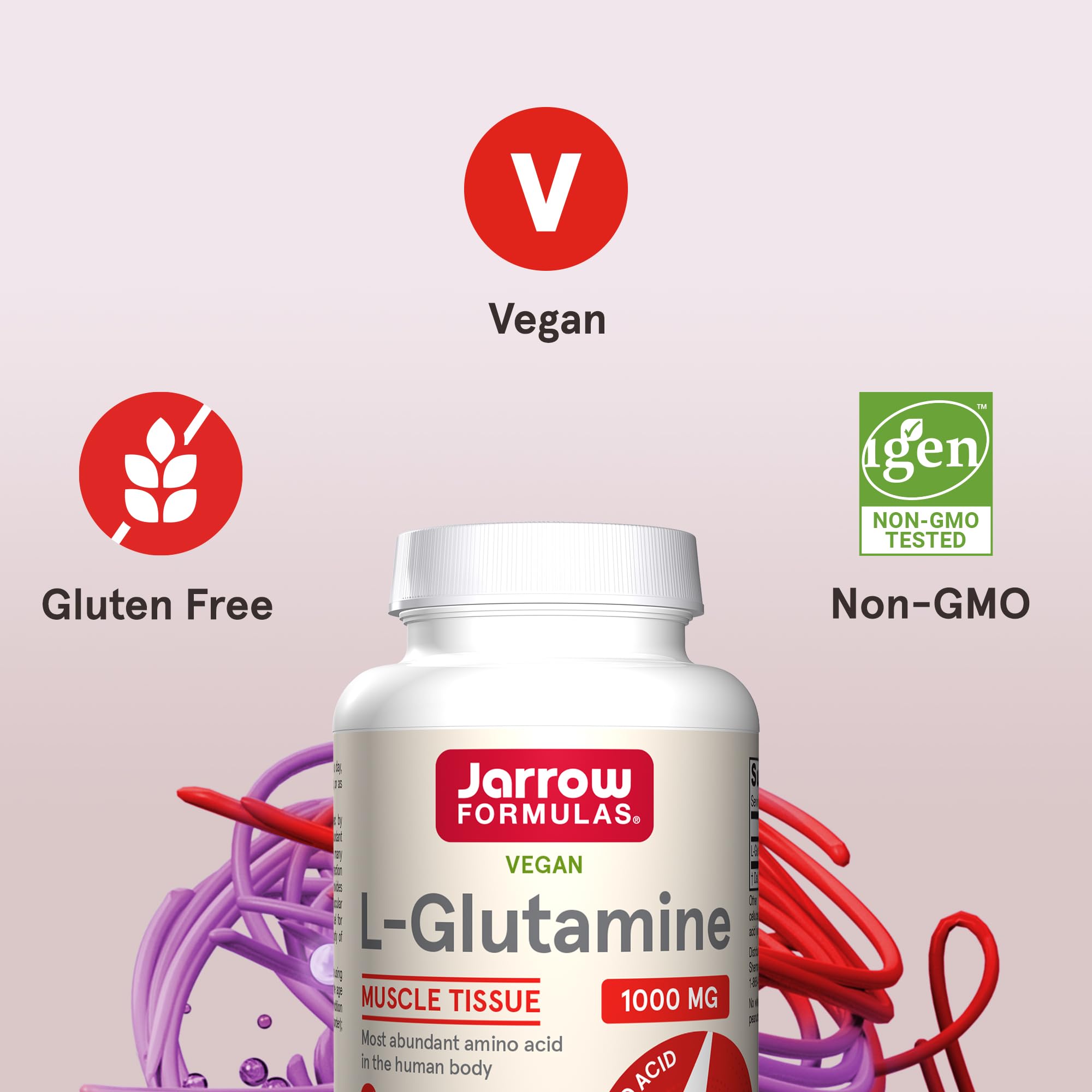 Foto 6 pulgar | Suplemento Jarrow Formulas L-glutamina 1000 Mg 100 Comprimidos - Venta Internacional.