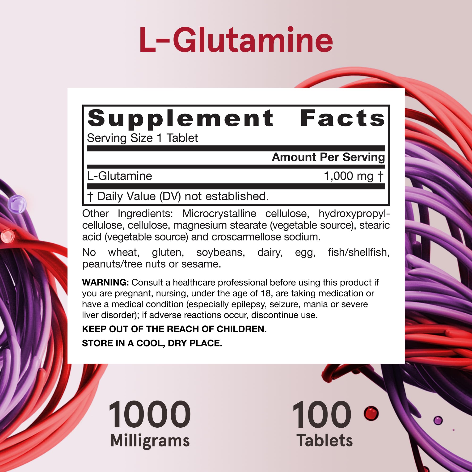 Foto 7 pulgar | Suplemento Jarrow Formulas L-glutamina 1000 Mg 100 Comprimidos - Venta Internacional.