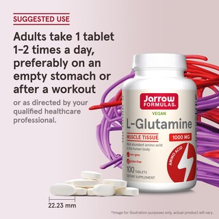Foto 7 | Suplemento Jarrow Formulas L-glutamina 1000 Mg 100 Comprimidos - Venta Internacional.