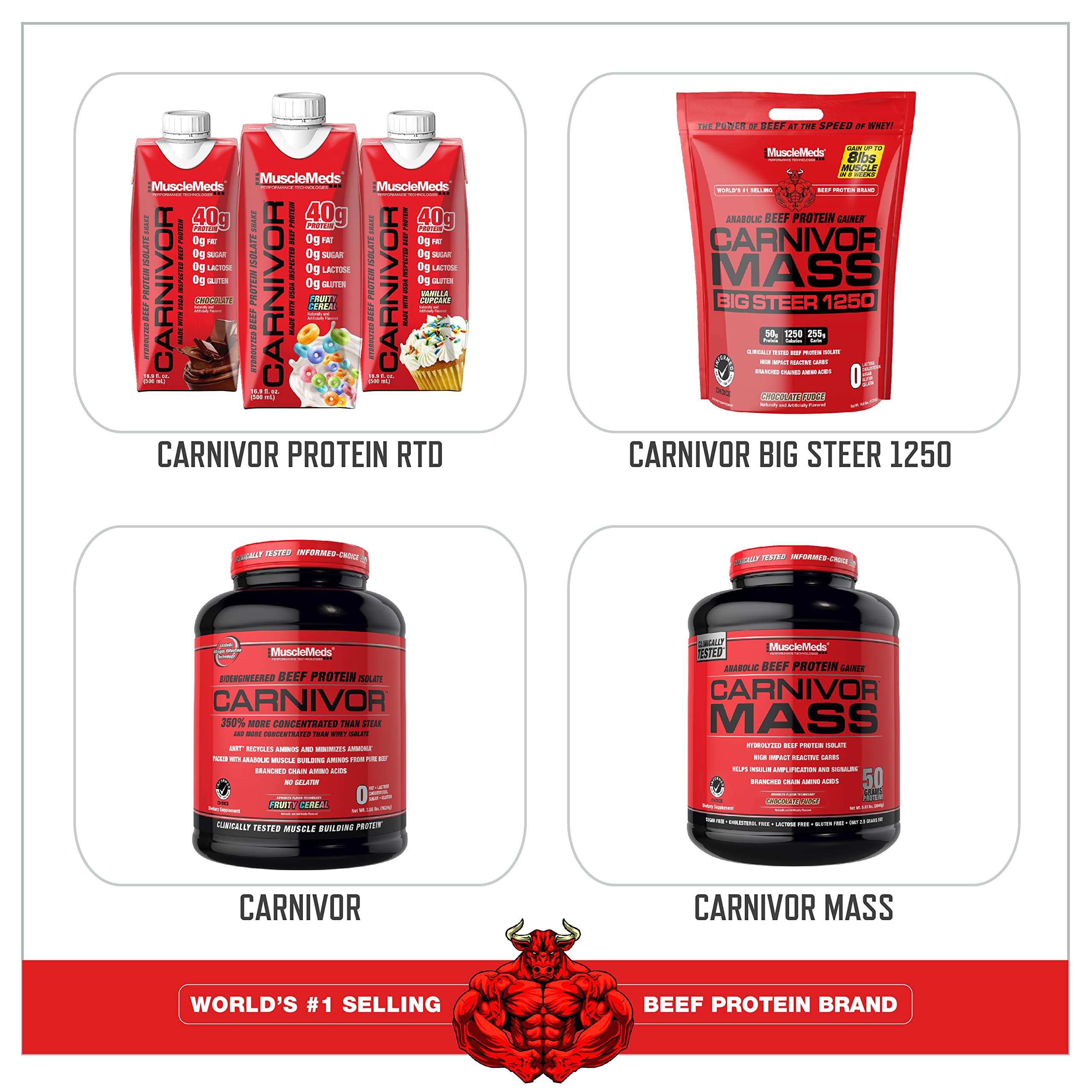Foto 7 pulgar | Suplemento De Proteína De Carne Desmenuzada Musclemeds Carnivor De 1,97 Kg De Chocolate - Venta Internacional.