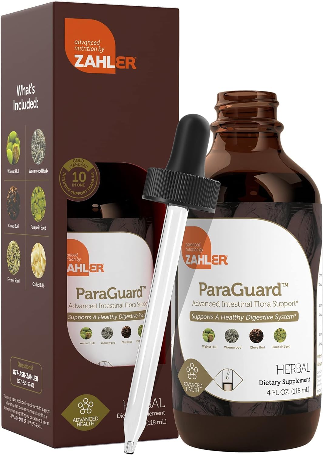 Foto 2 pulgar | Suplemento Zahler Paraguard Liquid Drops 120 Ml Gut Health - Venta Internacional.