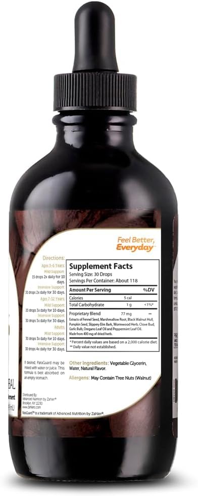 Foto 3 pulgar | Suplemento Zahler Paraguard Liquid Drops 120 Ml Gut Health - Venta Internacional.