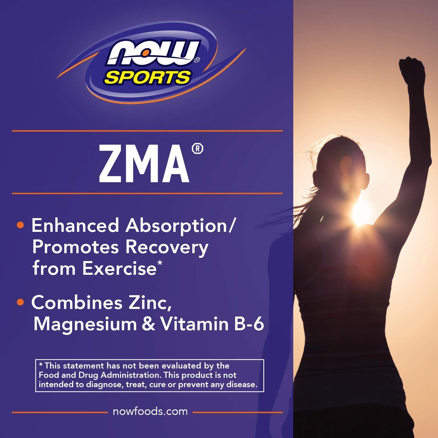 Foto 5 pulgar | Suplemento Now Sports Nutrition Zma (zinc, Magnesio) 90 Cápsulas - Venta Internacional.