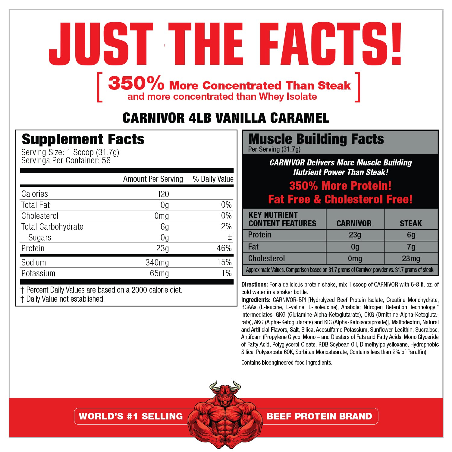 Foto 3 pulgar | Proteína En Polvo Musclemeds Carnivor Bioengineered Beef, 1,76 Kg - Venta Internacional.