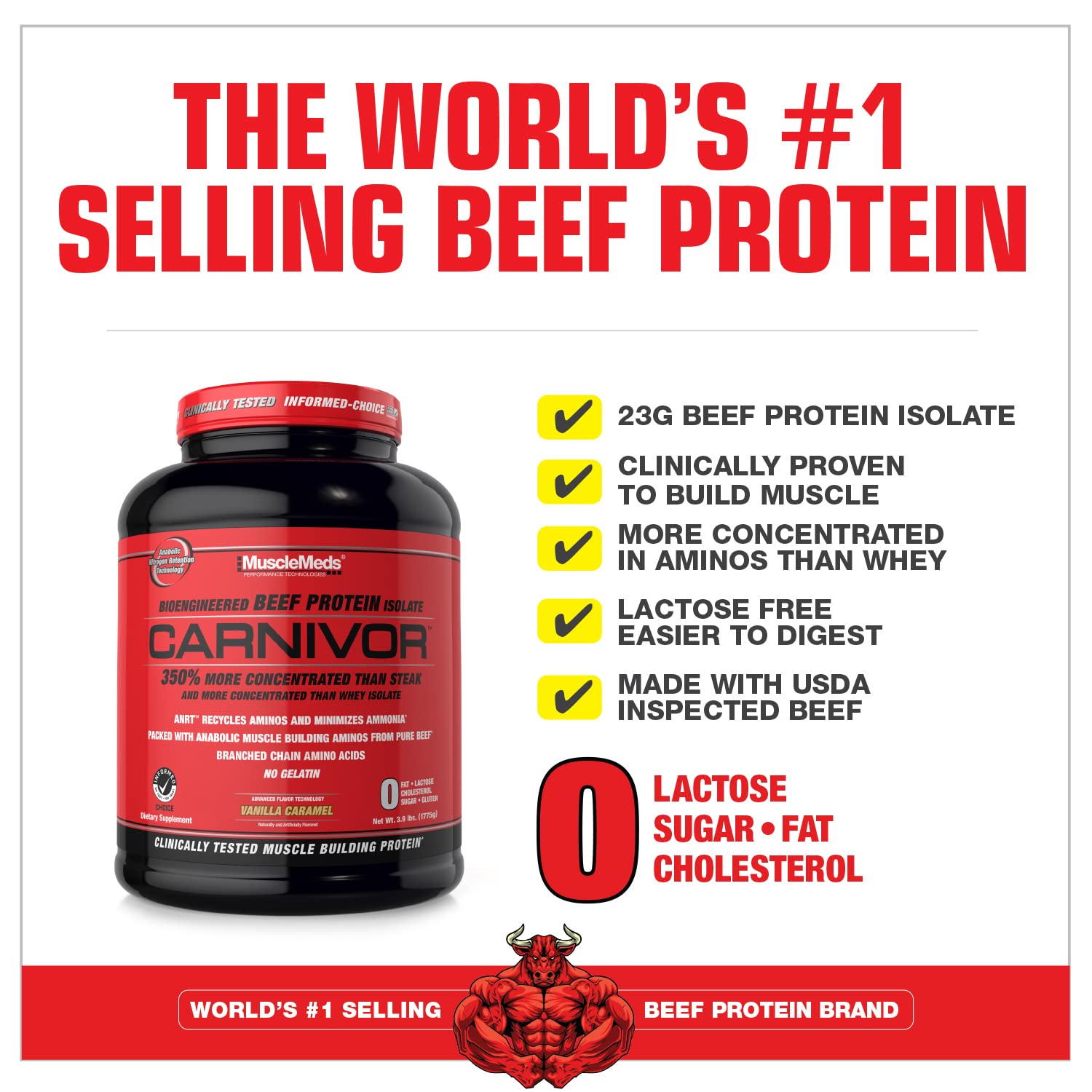 Foto 4 pulgar | Proteína En Polvo Musclemeds Carnivor Bioengineered Beef, 1,76 Kg - Venta Internacional.