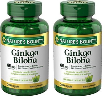 Foto 1 | Suplemento Nature's Bounty Ginkgo Biloba 60 Mg 200 Cápsulas X2 - Venta Internacional.