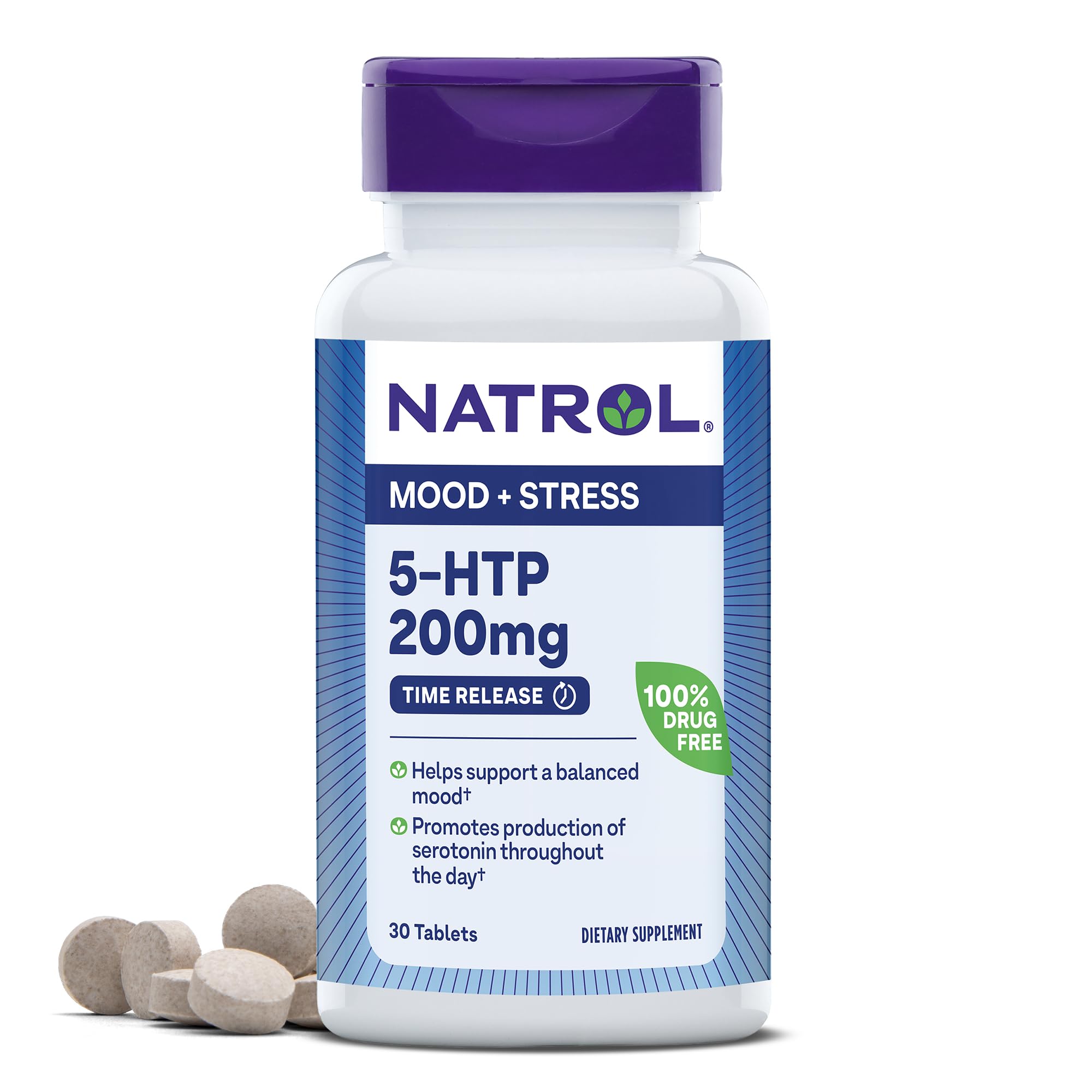 Foto 2 pulgar | Suplemento Natrol 5-htp Time Release 200 Mg 30 Comprimidos - Venta Internacional.