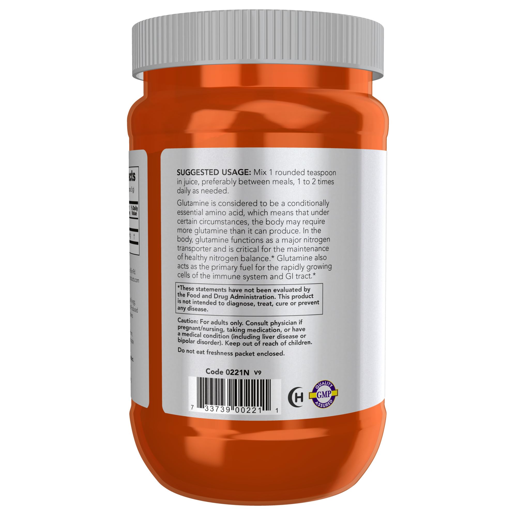 Foto 4 pulgar | Suplemento Now Sports L-glutamina En Polvo Puro, 454 G - Venta Internacional.
