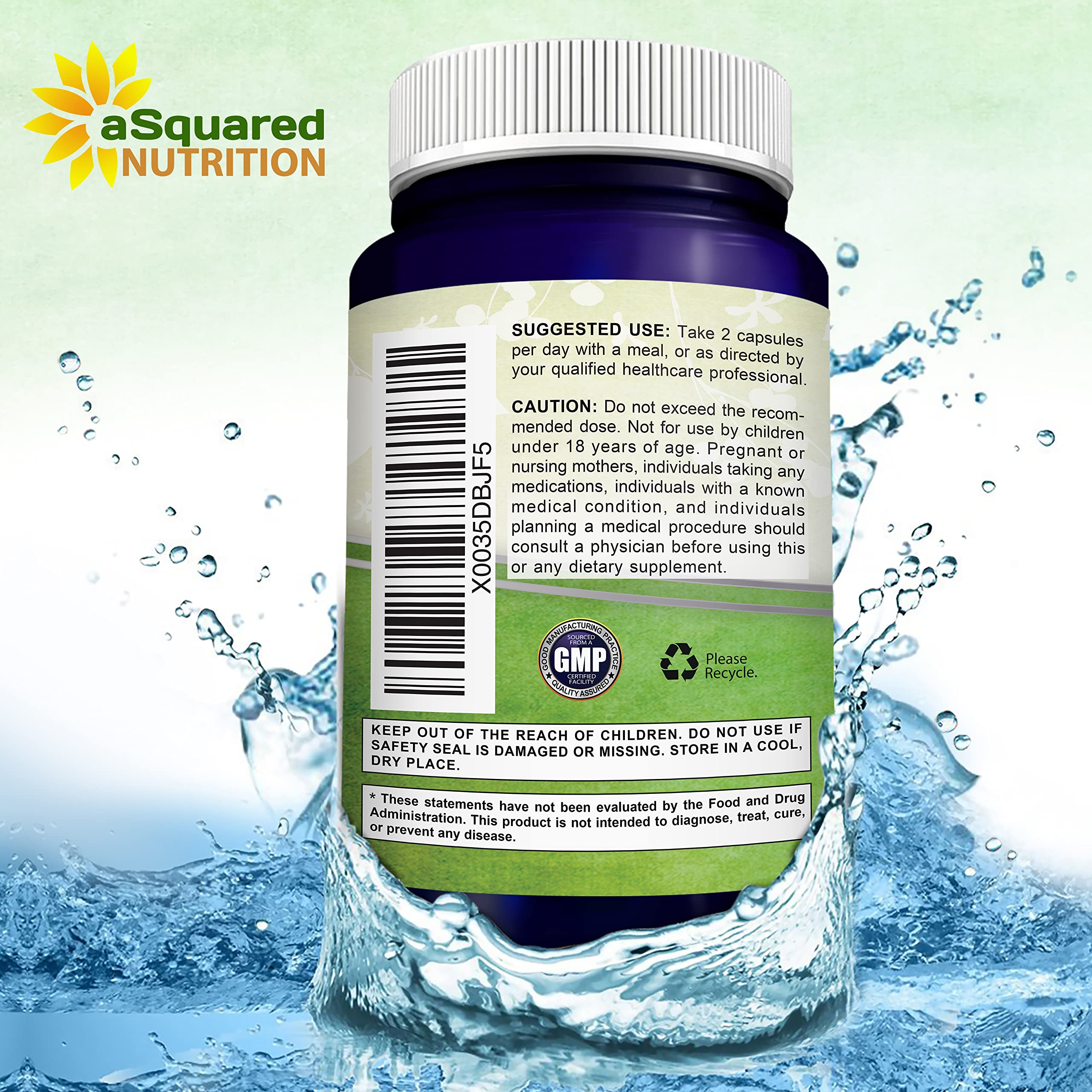 Foto 8 pulgar | Suplemento Asquared Nutrition Fadogia Agrestis 1000 Mg Y Tongkat Ali 400 Mg - 120 Cápsulas - Venta Internacional.