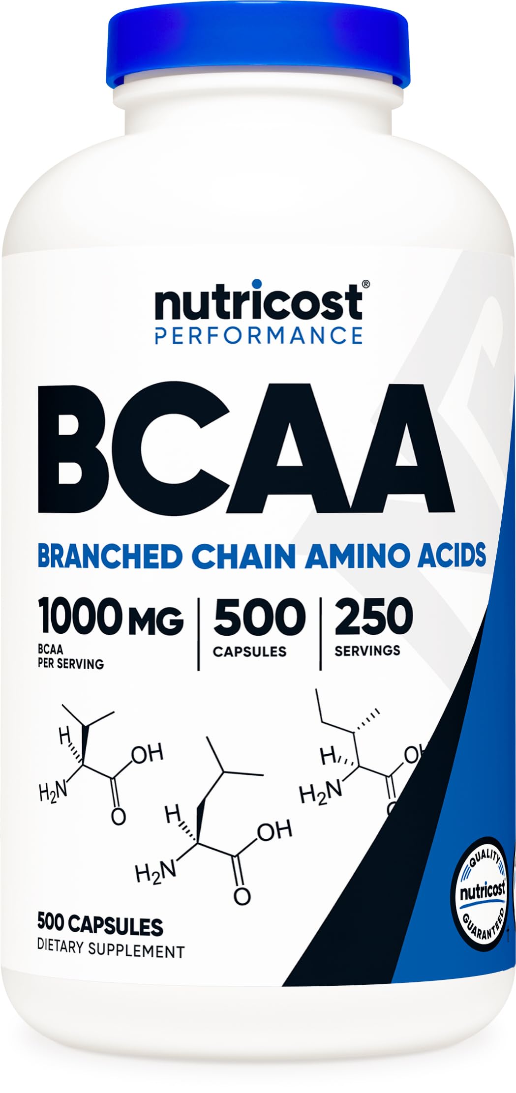 Foto 2 pulgar | Suplemento Nutricost Bcaa 1000 Mg 500 Cápsulas (250 Dosis) - Venta Internacional.