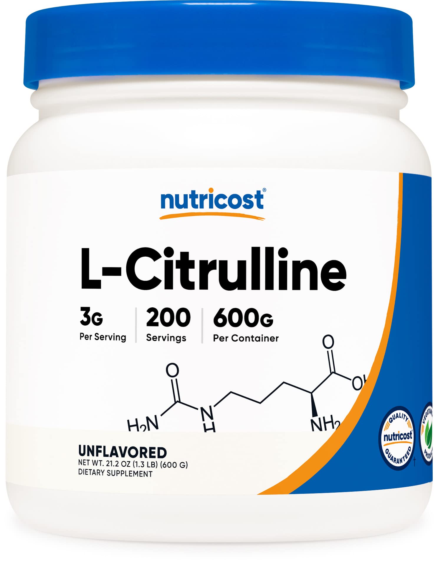 Foto 1 | Suplemento Nutricost De L-citrulina Pura En Polvo, 600 G - Venta Internacional.