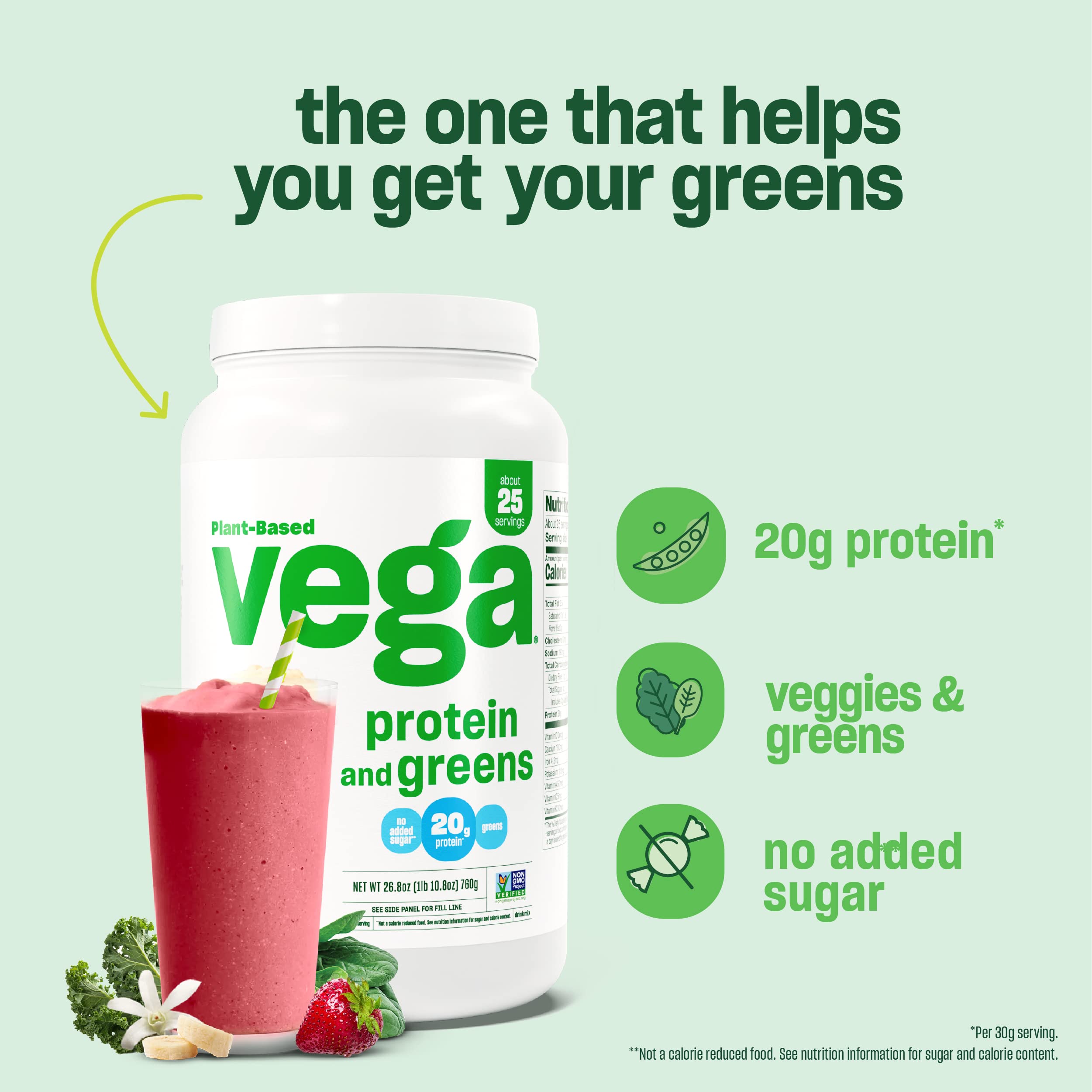 Foto 7 pulgar | Proteína En Polvo Vega Protein And Greens Berry 540g - Venta Internacional.