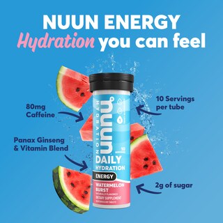 Foto 2 | Tabletas Electrolíticas Nuun Hydration Energy Sandía, Paquete De 8 - Venta Internacional.
