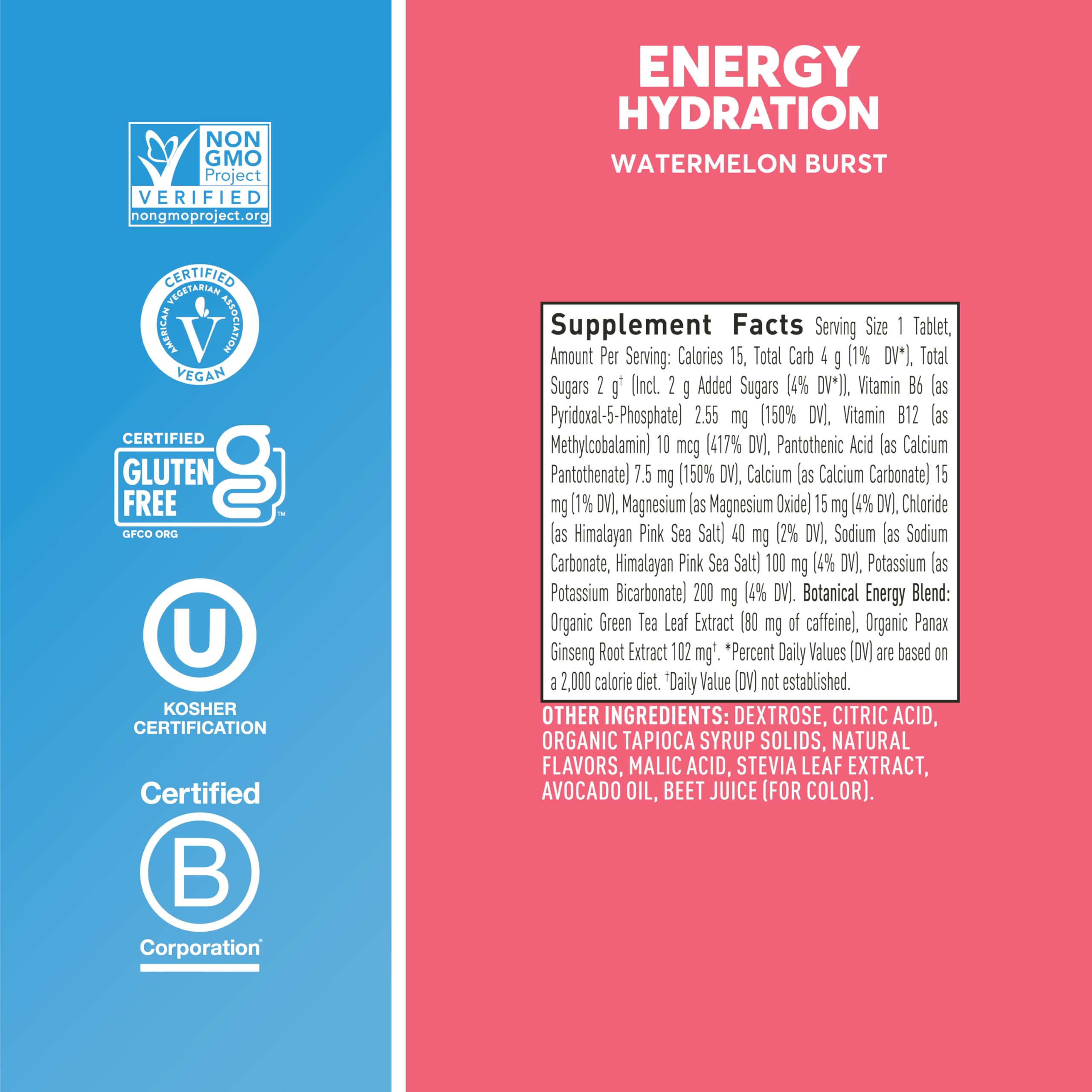 Foto 5 | Tabletas Electrolíticas Nuun Hydration Energy Sandía, Paquete De 8 - Venta Internacional.