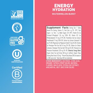 Foto 5 | Tabletas Electrolíticas Nuun Hydration Energy Sandía, Paquete De 8 - Venta Internacional.