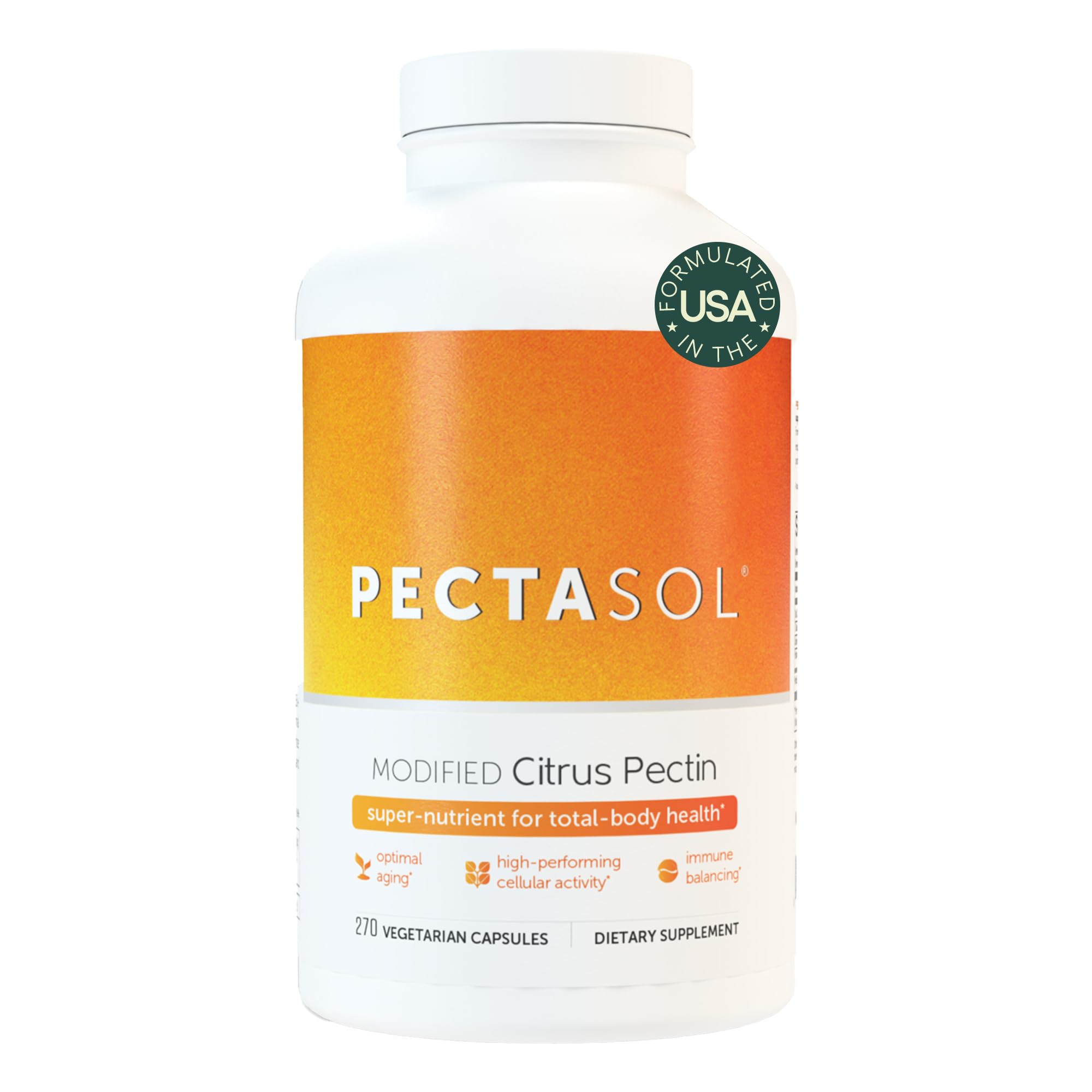 Suplemento Econugenics Pectasol, Pectina Cítrica Modificada, 270 Cápsulas - Venta Internacional.