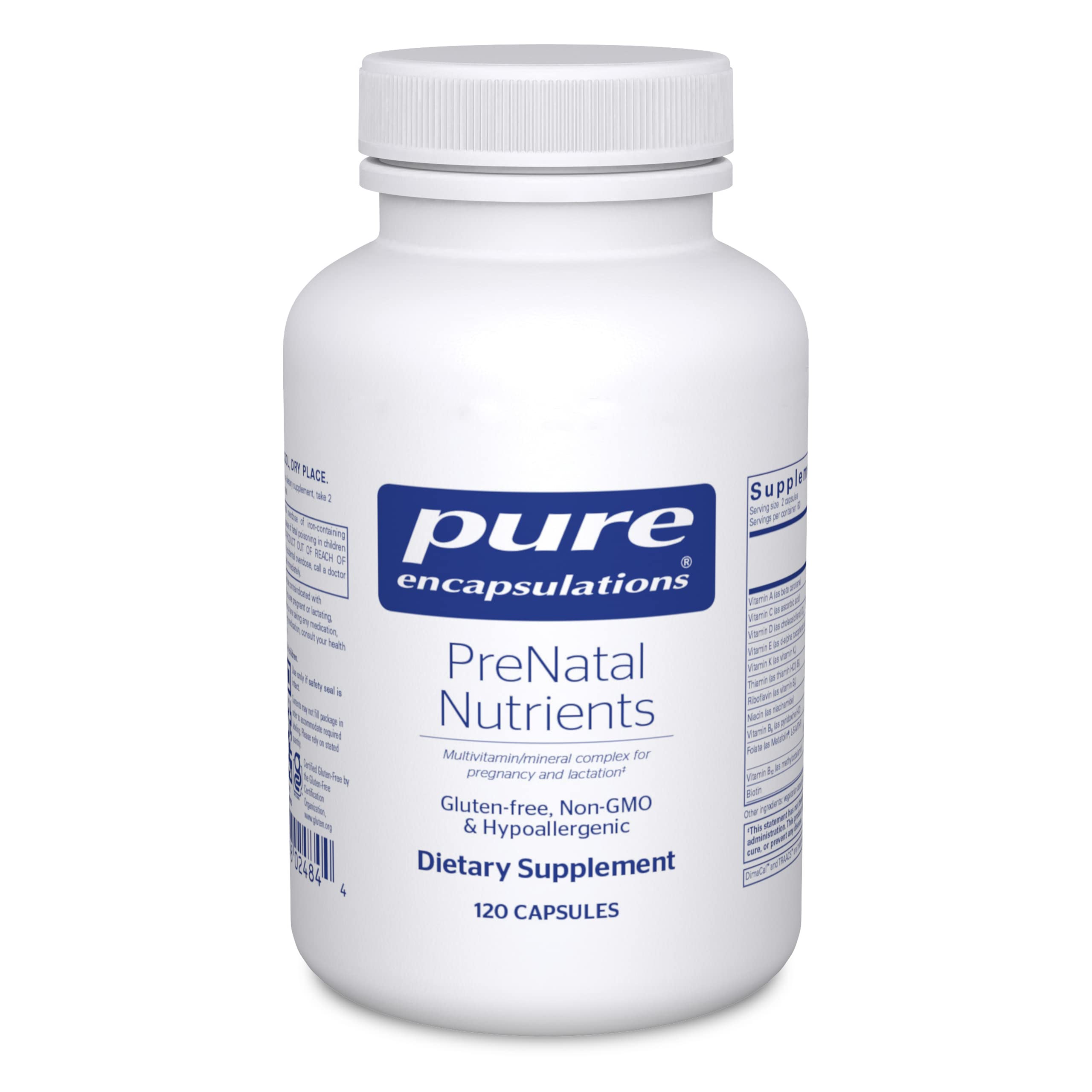 Foto 2 pulgar | Prenatal Nutrients Pure Encapsulations Prenatal 120 Cápsulas - Venta Internacional.