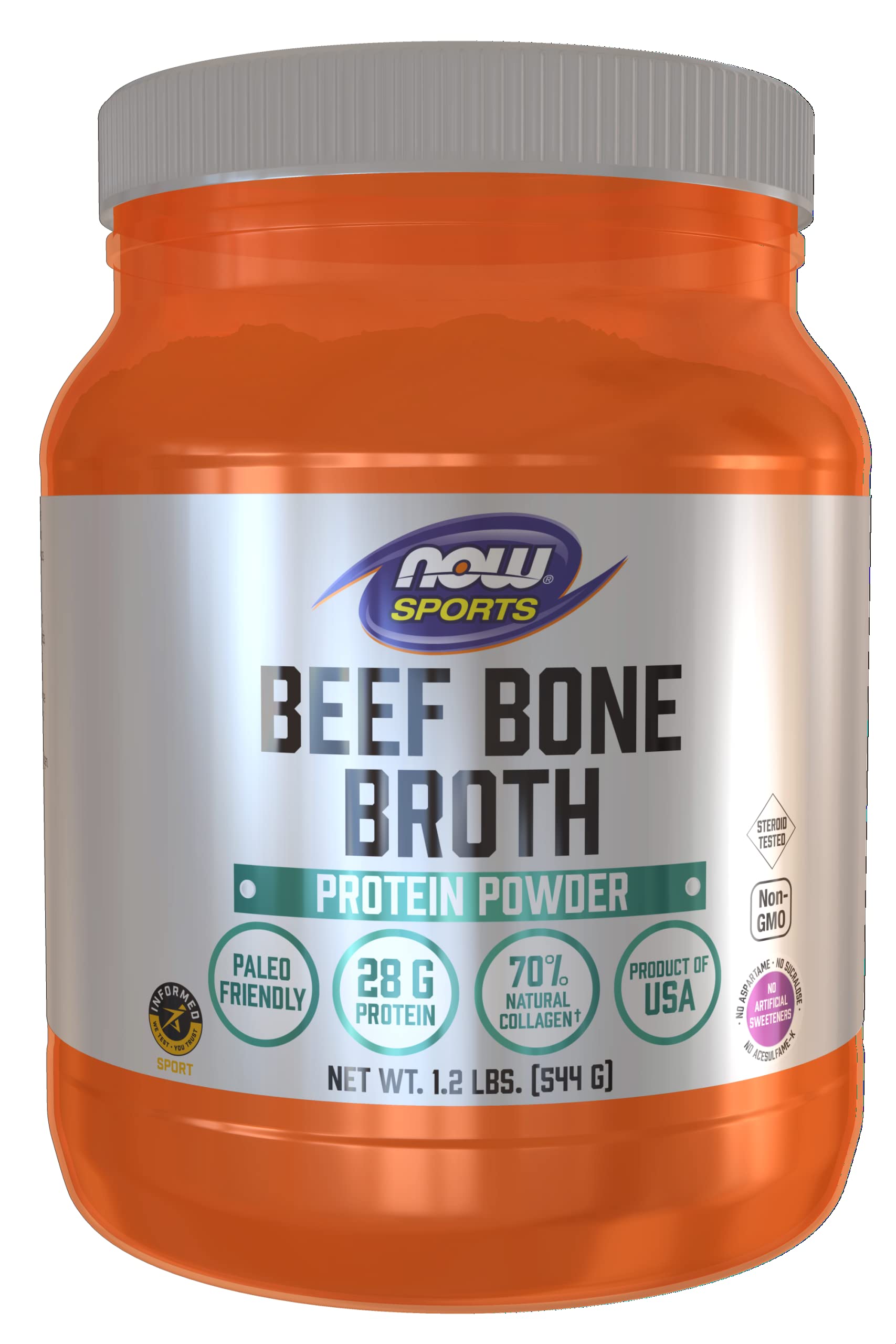 Foto 1 | Caldo De Huesos De Res En Polvo Now Foods Sports Nutrition 544g - Venta Internacional.