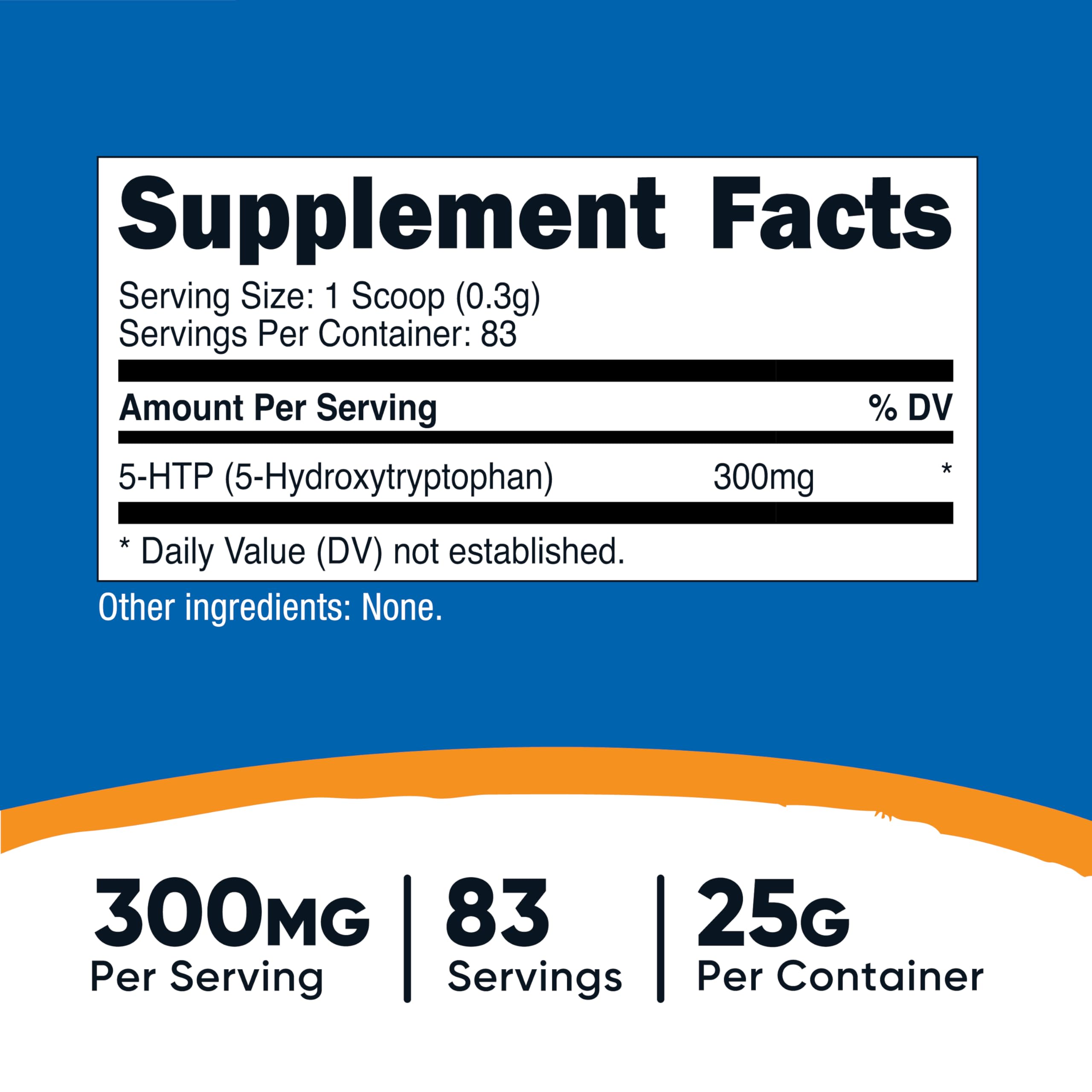 Foto 3 pulgar | Suplemento Nutricost 5-htp En Polvo 25 G (300 Mg/porción) - Venta Internacional.