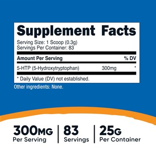 Foto 2 | Suplemento Nutricost 5-htp En Polvo 25 G (300 Mg/porción) - Venta Internacional.