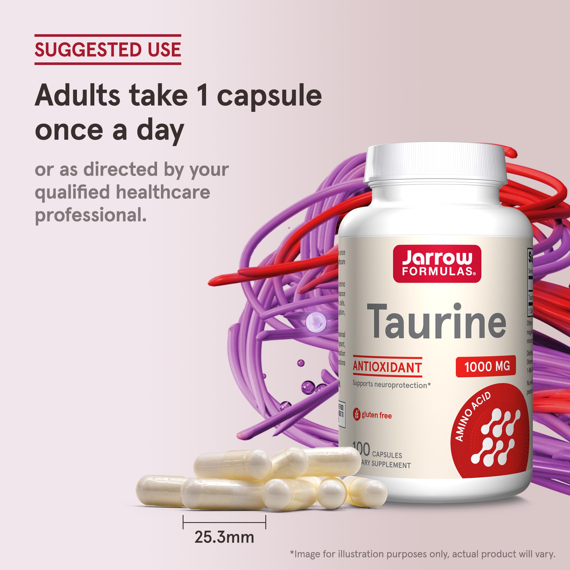 Foto 7 | Suplemento Jarrow Formulas De Taurina 1000 Mg 100 Cápsulas - Venta Internacional.