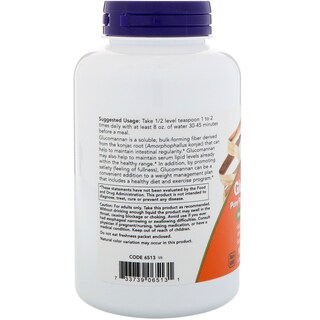 Foto 3 | Suplemento Now Foods, Polvo Puro De Glucomanano, 240 Ml - Venta Internacional.