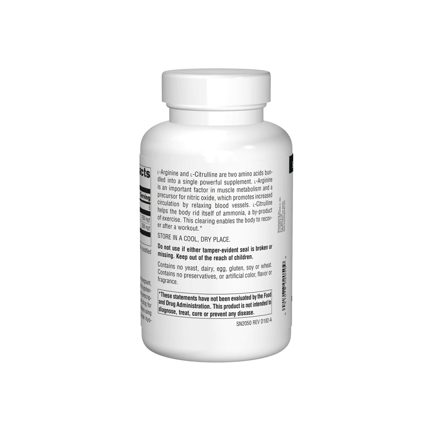Foto 3 pulgar | Supplement Source Naturals L-arginina L-citrulina 1000 Mg - Venta Internacional.