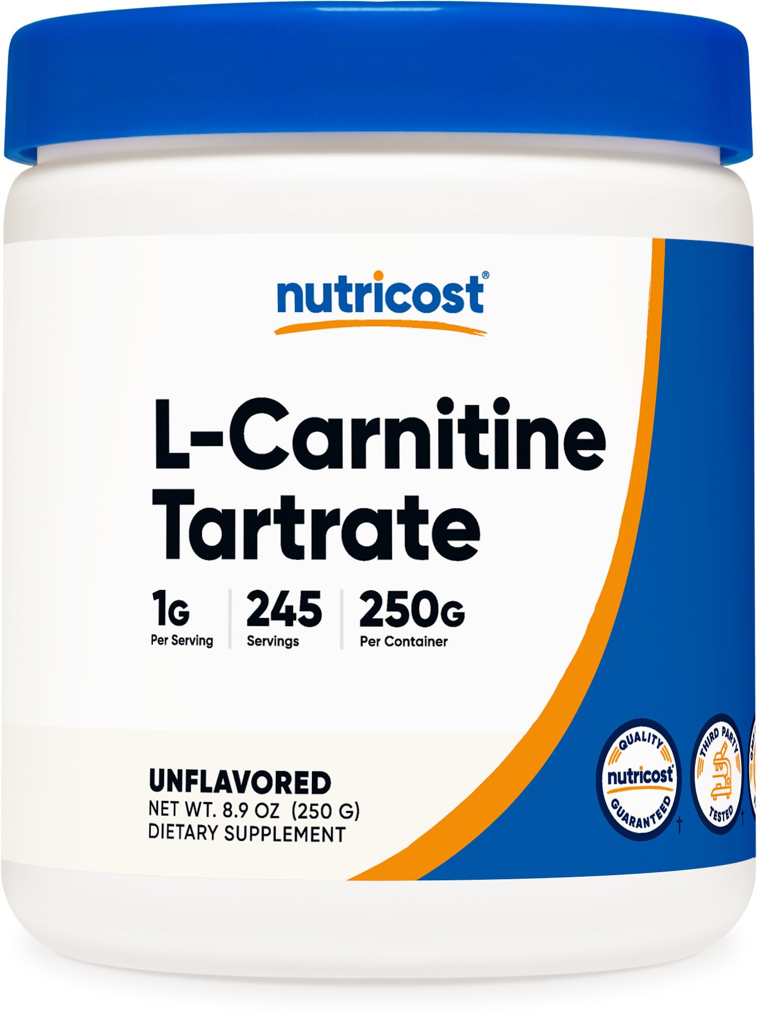 Foto 2 pulgar | Suplemento Nutricost De Tartrato De L-carnitina En Polvo 250 G - Venta Internacional.