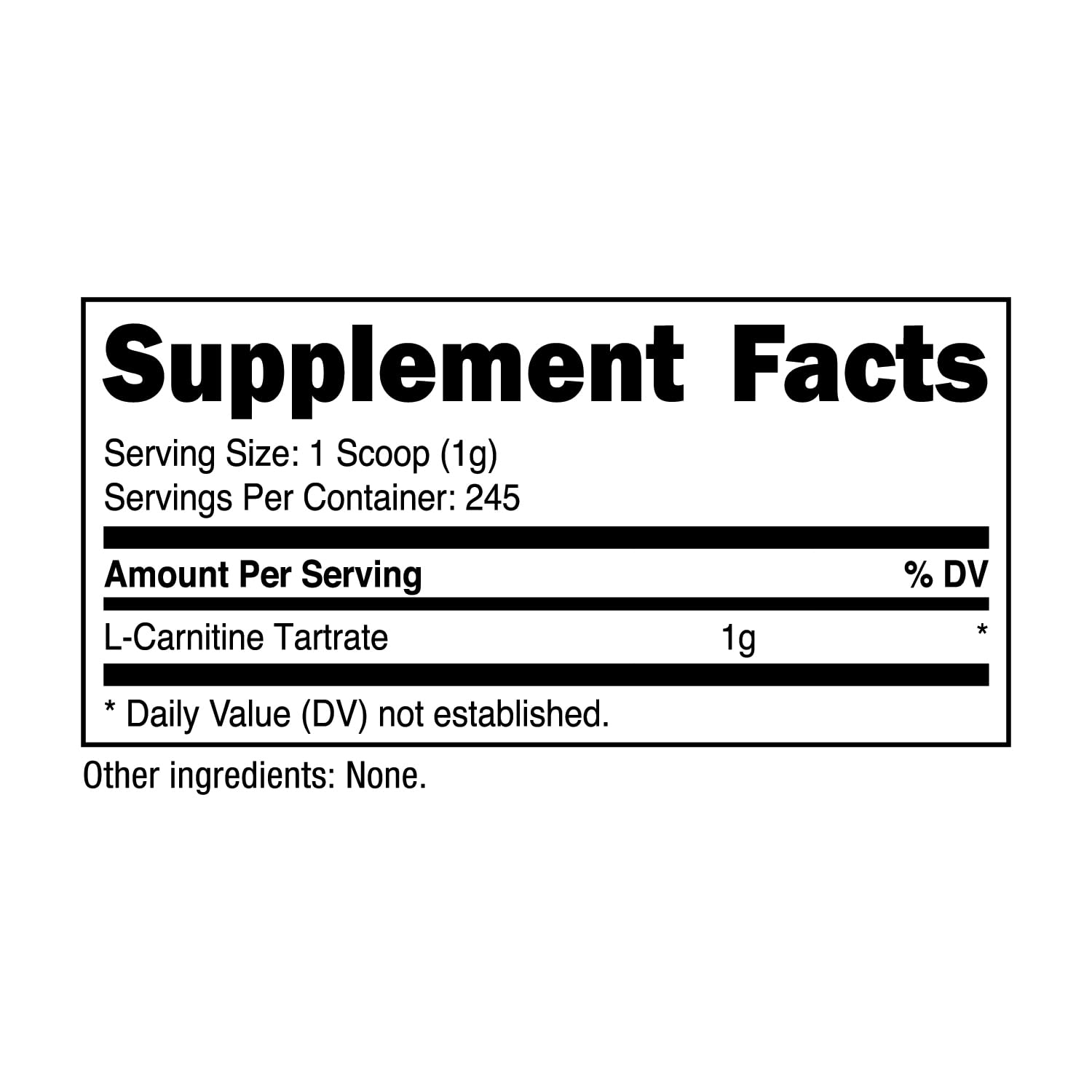 Foto 7 pulgar | Suplemento Nutricost De Tartrato De L-carnitina En Polvo 250 G - Venta Internacional.