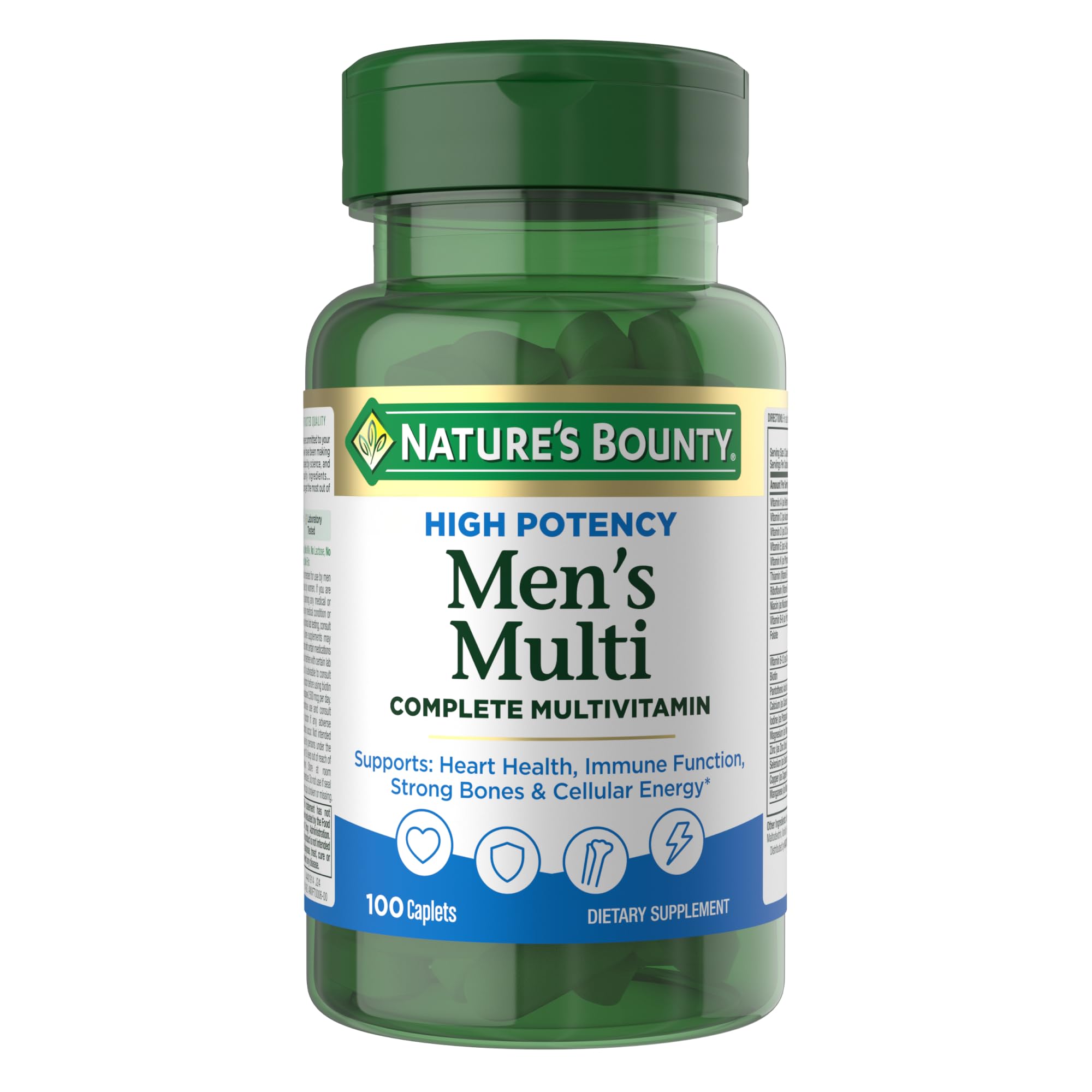 Foto 2 pulgar | Multivitamínico Nature's Bounty De Alta Potencia Para Hombre, 100 Cápsulas - Venta Internacional.