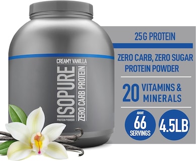 Foto 3 | Proteína En Polvo Isopure Zero Carb Whey Isolate, 2,04 Kg, Vainilla - Venta Internacional.