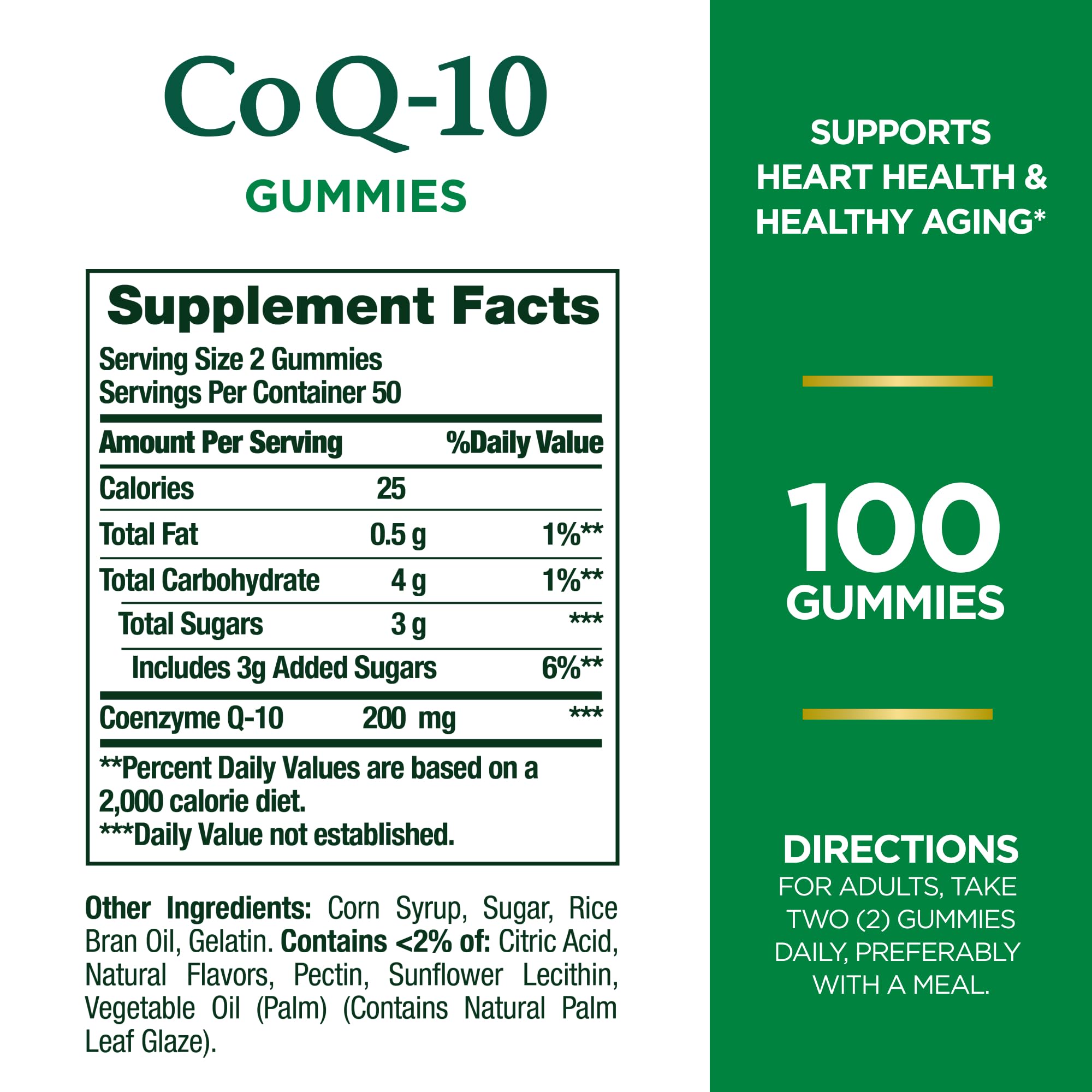 Foto 3 pulgar | Gummies Nature's Bounty Coq10, 200 Mg, Sabor A Melocotón Y Mango, 100 Unidades - Venta Internacional.
